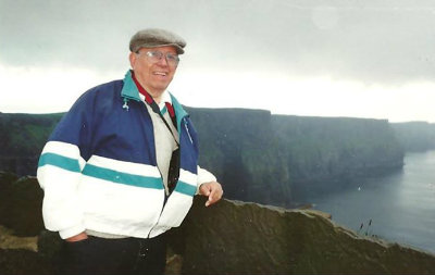 Antonio Z. Zuniga at the Cliffs of Moher, Ireland, one of the many countries where he once spoke.