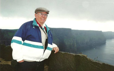 Antonio Z. Zuniga, a first-generation Mexican American, who gave inspirational and spiritual lectures in the U.S. and around the world. Here, at the Cliffs of Moher, Ireland, one of the many countries where he once spoke.