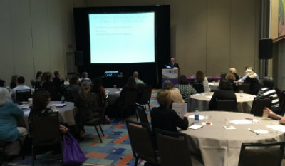 Michael L. Malone, MD, speaks at the recent NICHE convening of the Health IT Action Community.